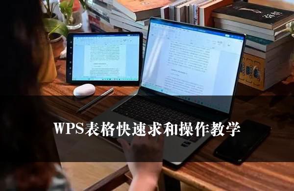 WPS表格快速求和操作教学