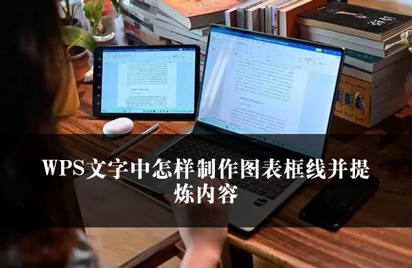 WPS文字中怎样制作图表框线并提炼内容