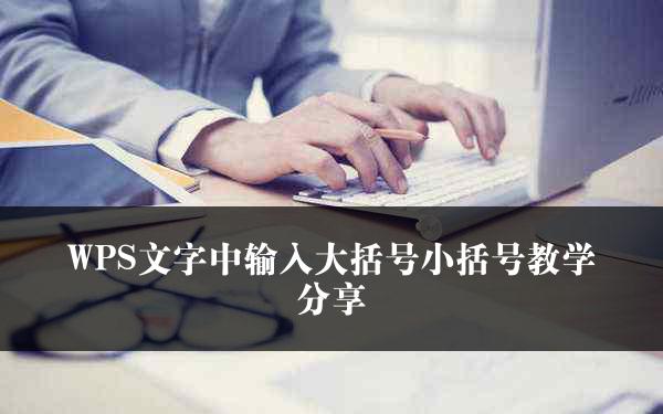 WPS文字中输入大括号小括号教学分享