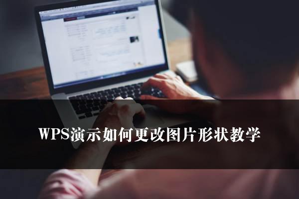 WPS演示如何更改图片形状教学