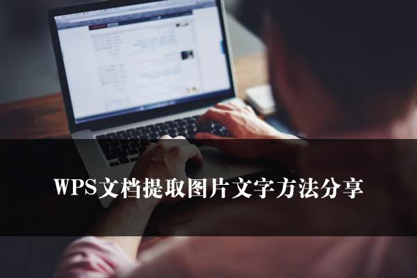 WPS文档提取图片文字方法分享