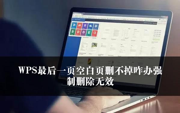 WPS最后一页空白页删不掉咋办强制删除无效