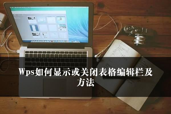 Wps如何显示或关闭表格编辑栏及方法