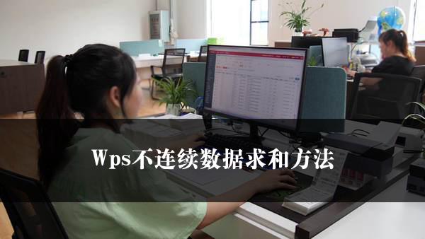 Wps不连续数据求和方法