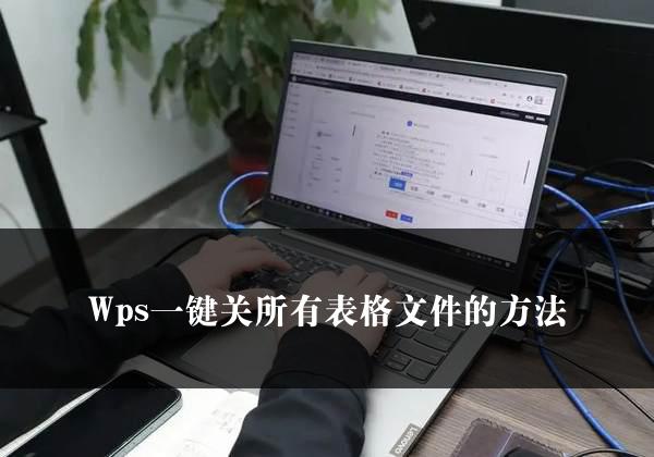 Wps一键关所有表格文件的方法