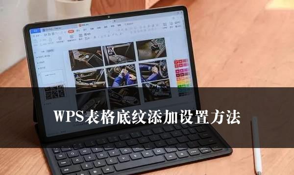 WPS表格底纹添加设置方法