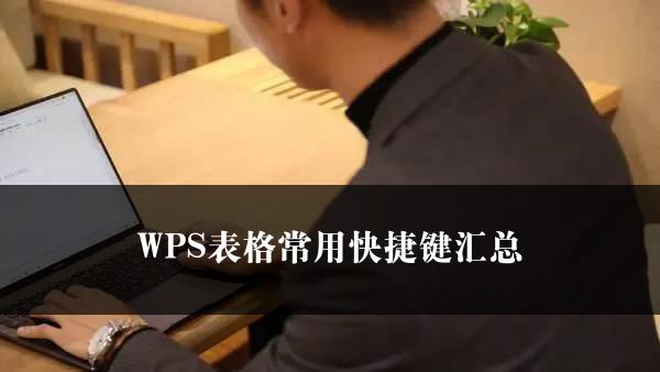 WPS表格常用快捷键汇总