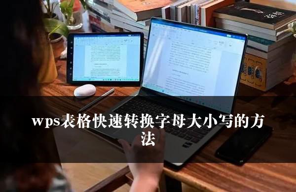 wps表格快速转换字母大小写的方法