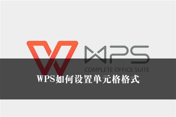 WPS如何设置单元格格式