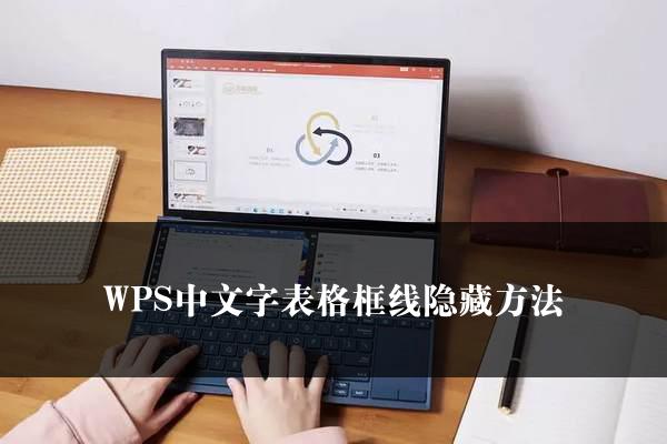 WPS中文字表格框线隐藏方法