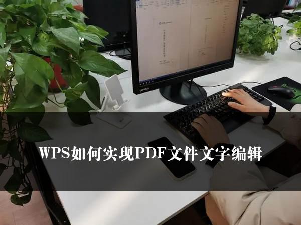 WPS如何实现PDF文件文字编辑