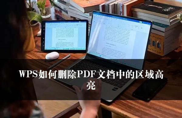 WPS如何删除PDF文档中的区域高亮