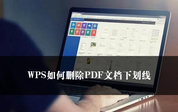 WPS如何删除PDF文档下划线