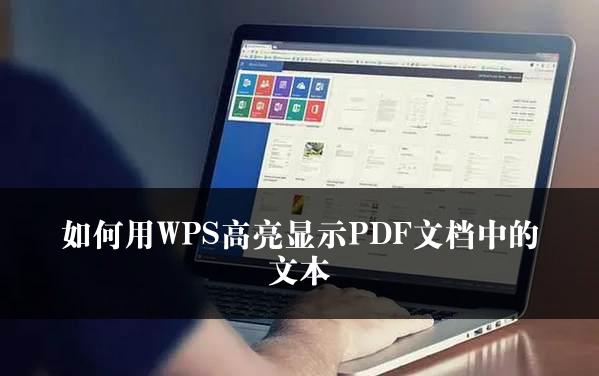 如何用WPS高亮显示PDF文档中的文本