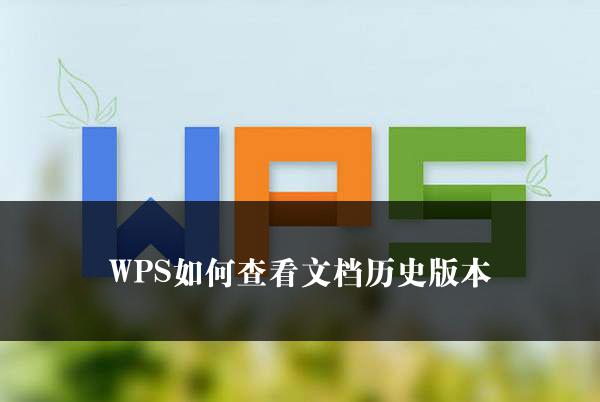 WPS如何查看文档历史版本