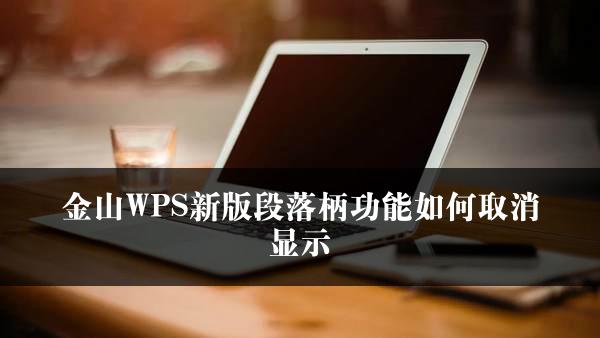 金山WPS新版段落柄功能如何取消显示