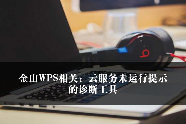 金山WPS相关：云服务未运行提示的诊断工具