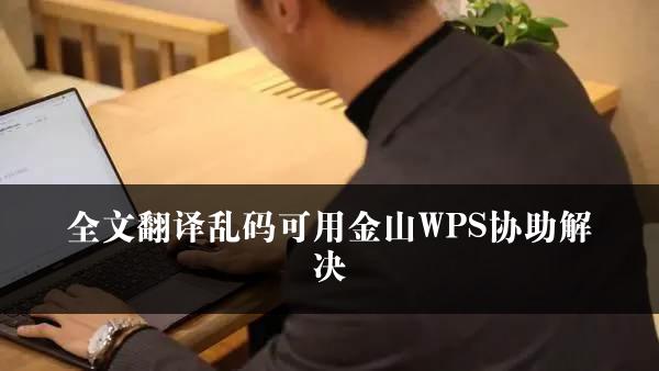 全文翻译乱码可用金山WPS协助解决