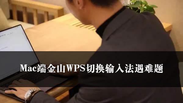 Mac端金山WPS切换输入法遇难题