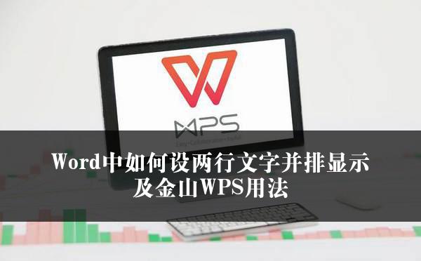 Word中如何设两行文字并排显示及金山WPS用法