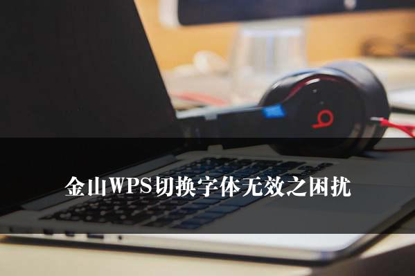 金山WPS切换字体无效之困扰