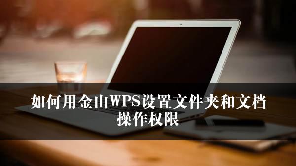 如何用金山WPS设置文件夹和文档操作权限