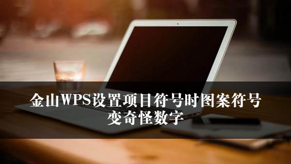 金山WPS设置项目符号时图案符号变奇怪数字