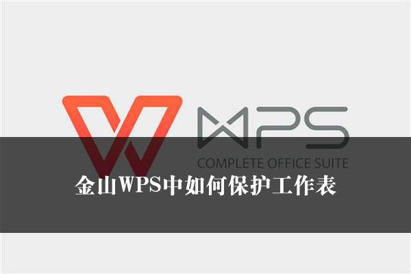 金山WPS中如何保护工作表