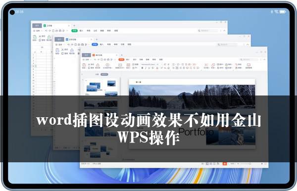 word插图设动画效果不如用金山WPS操作