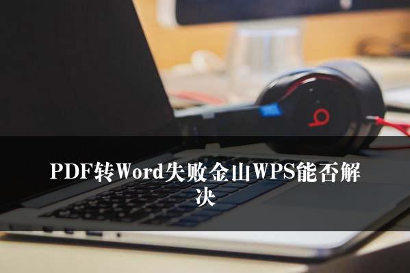 PDF转Word失败金山WPS能否解决