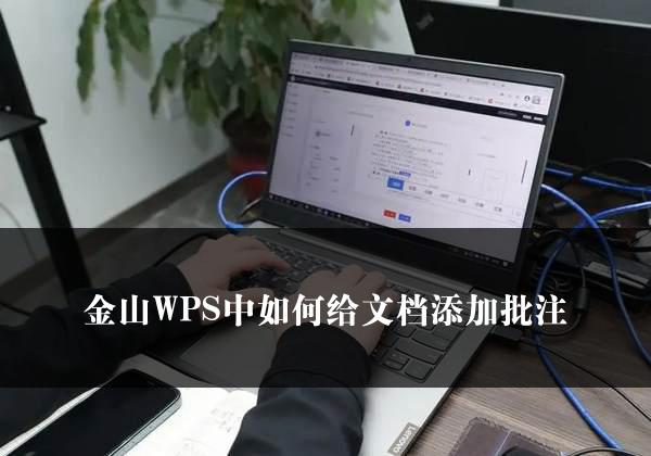 金山WPS中如何给文档添加批注