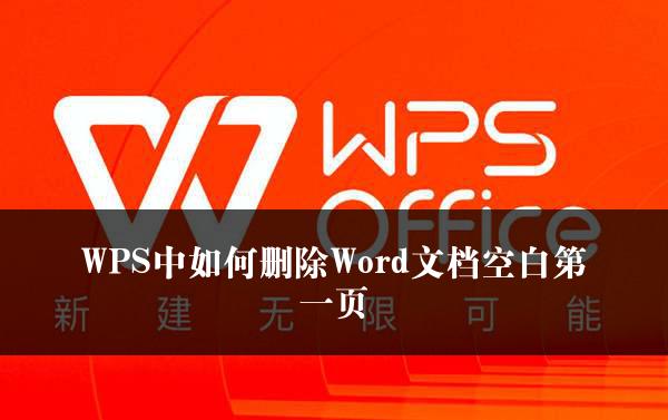 WPS中如何删除Word文档空白第一页