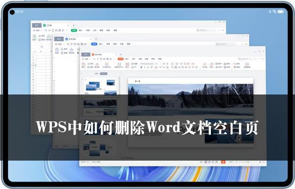 WPS中如何删除Word文档空白页