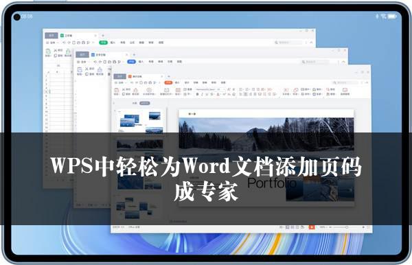 WPS中轻松为Word文档添加页码成专家