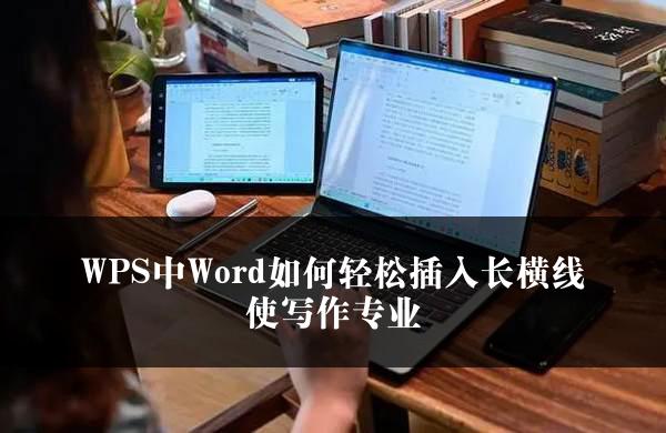 WPS中Word如何轻松插入长横线使写作专业