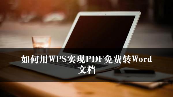 如何用WPS实现PDF免费转Word文档