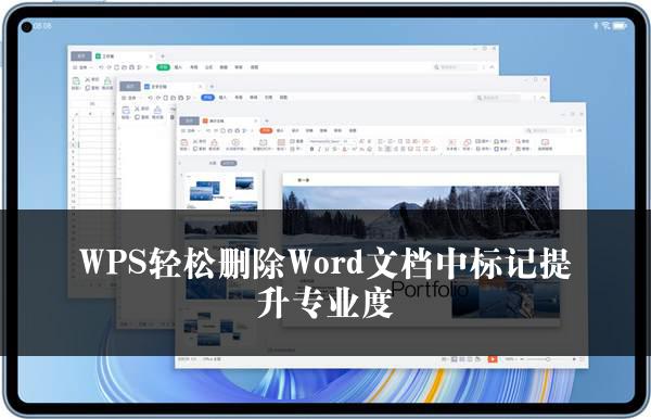 WPS轻松删除Word文档中标记提升专业度