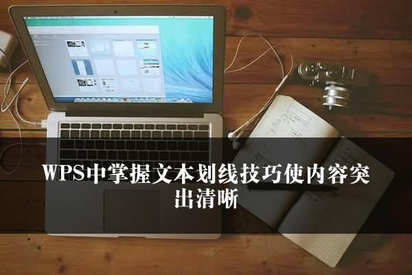 WPS中掌握文本划线技巧使内容突出清晰