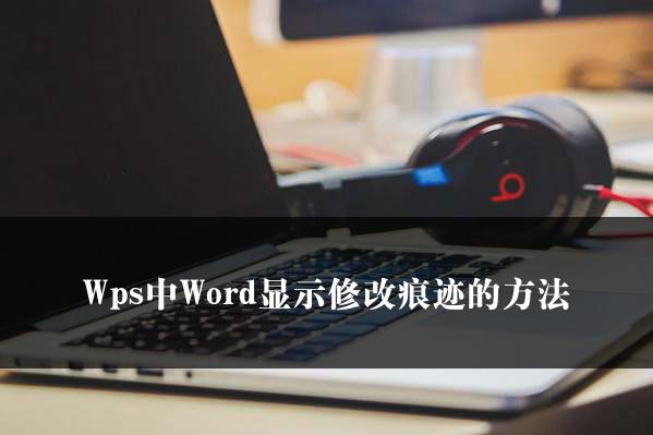 Wps中Word显示修改痕迹的方法