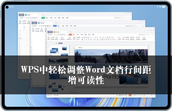 WPS中轻松调整Word文档行间距增可读性