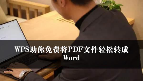 WPS助你免费将PDF文件轻松转成Word